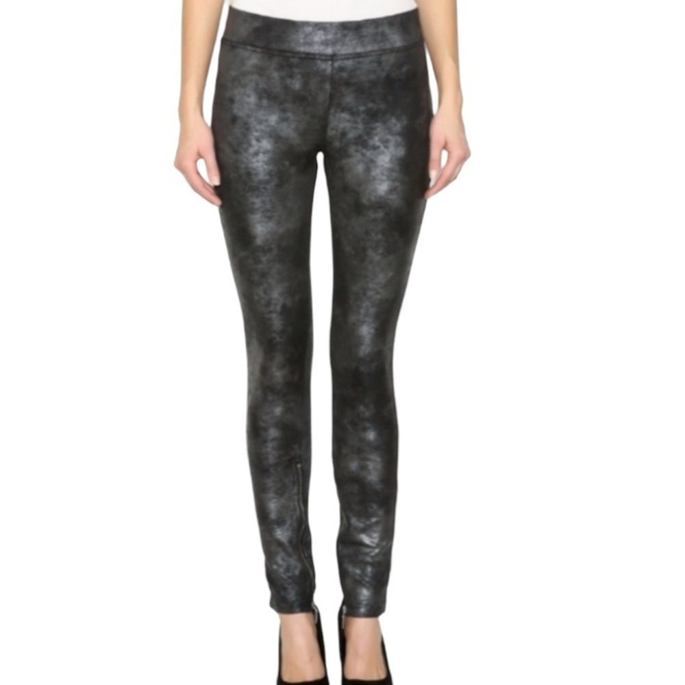FREE PEOPLE Zip Ankle Legging Pants Size Medium in Charcoal Taupe